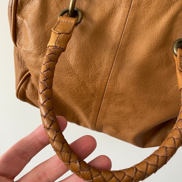 Liebeskind Berlin Hand Bag Leather Detachable Shoulder Strap Brown - Picture 8 of 11